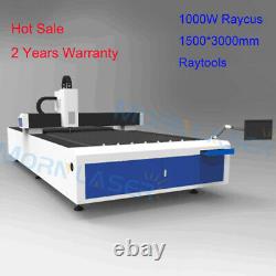 1000W Raycus Fiber Laser Cutting Machine Cutter Raytools 1500x3000mm for Metal
