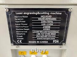 100W 1610 CO2 Laser Cutting Machine Cutter Fabrics Garments Clothes Roll Feeder