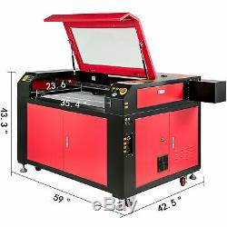 100W CO2 Laser Engraving Cutting Machine 900x600mm Engraver Cutter USB Disk