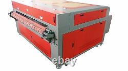 100W HQ1610 CO2 Laser Cutting Machine/Auto Roll Feeding Conveyor fabrics 6339