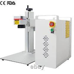 100W JPT MOPA M7 Fiber Laser Marking Machine Rotary Metal Steel Color Engraver
