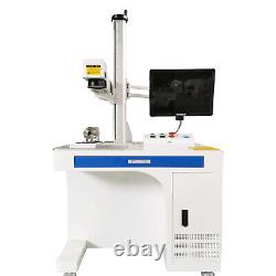 100W RAYCUS Fiber Laser Engraver Marking Machine Cut with D80 Rotary Axis FDA CE