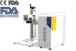 100W Raycus Fiber Laser Marking Machine Metal Cut Engraver jewerly rotary FDA