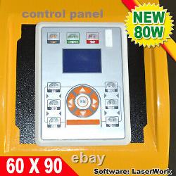 110V 6090 CO2 Laser Engraving Cutting Machine DSP Engraver 80W Laser Tube