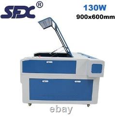 130W CO2 Laser Cutting Engraving Machine 900x600mm CW5000 Water Chiller Included