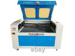 130W HQ1290 Laser Engraving Cutting Machine Cutter Fabric Acrylic Leather 4735
