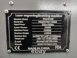 150W HQ1810 CO2 Laser Engraving Cutting Machine MDF Wood Engraver Cutter 7139