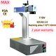 20w Max 110v Fiber Laser Marking Machine Metal Cut Gold Silver Engraver Ce Fda