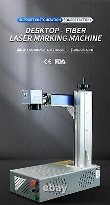 20W MAX 110V Fiber Laser Marking Machine Metal Cut Gold Silver Engraver CE FDA