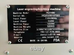 220W Yongli HQ1410 CO2 Laser Engraving Cutting Machine Plywood Acrylic Cutter