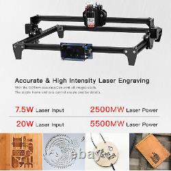 2500mW CNC Laser Printer Engraving Cutting Machine Wood Metal Marking 8000mm/min