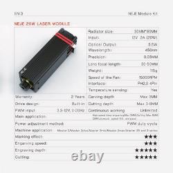 3.5with7with20w Laser Module Engraving head for laser Cutting Engraving Machine sale