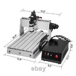 3 Axis CNC Router Engraver 3040 500W Laser Engraver 8000rpm 3D Cutting Drilling