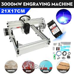 3000mW 60x50cm USB CNC Laser Engraving Machine Marking Printer Engraver Cutting