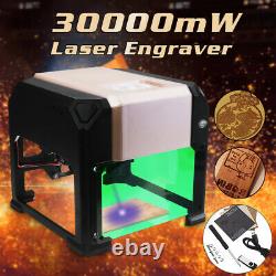 3000mW CNC 3D Laser Engraver Cutting Engraving Machine DIY Mark Printer Cutter