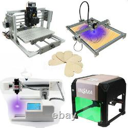 3000mW CNC 3D Laser Engraver Cutting Engraving Machine DIY Mark Printer Cutter
