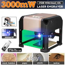 3000mW USB Desktop Laser Engraving Cutting Machine DIY Logo Printer CNC Engraver