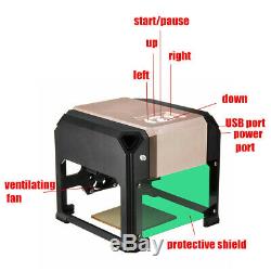 3000mW USB Desktop Laser Engraving Cutting Machine DIY Logo Printer CNC Engraver