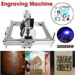 3000mw 21x17cm USB CNC Laser Engraver Cutter Wood Marking Wood Cutting NEW