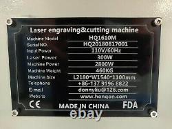 300W 1610M CO2 Laser Cutting Machine Cutter Metal Steel MDF Acrylic 16001000mm