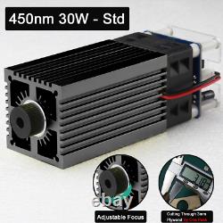 30W Laser Module 450nm Engraving Laser Head Wood For CNC Router Cutting Machine