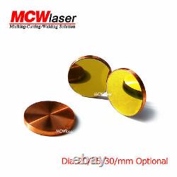 3pcs Dia. 25mm Cu Copper Reflection Mirror CO2 Laser Cutting Engraving Cutter