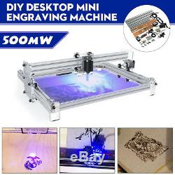 4050cm Area 500mW Mini Laser Engraving Cutting Machine Printer Kit Desktop New