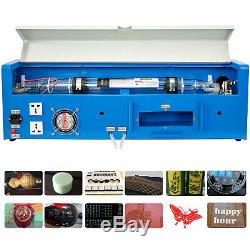 40W 12''X8'' USB CO2 Laser Engraver Cutter Engraving Cutting Machine Blue