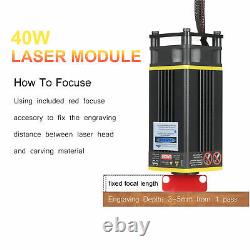 40W CNC Laser Module Head Kit For Laser Engraving Cutting Machine Printer Cutter