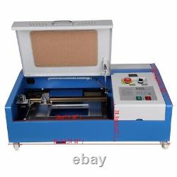 40W CO2 Laser Engraving Machine 300x200mm K40 Cutting Laser Engraver with USB To