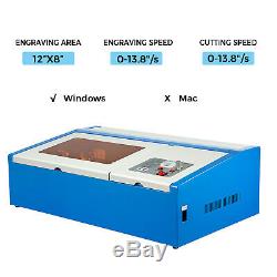 40W CO2 USB Laser Engraving Cutting Machine 128 Engraver Cutter Woodworking