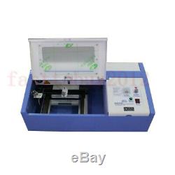 40W Co2 USB CNC Laser Engraving Cutting Machine Engraver Cutter 700mm Laser Tube