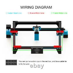 40W DIY CNC Laser Engraving Cutting Machine Engraver Logo Printer Desktop Cutter