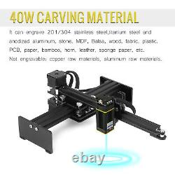 40W Mini CNC Laser Engraver Engraving Cutting Machine Desktop Printer Cutter Kit