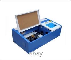 40W Small Laser Engraver Engraving Cutting Machine 200X100MM WithGold Plate 220 eu