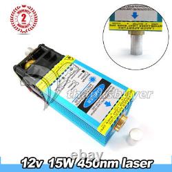 450nm Blue Laser Module 15000mW Laser Cutting Module to Engrave Stainless Steel