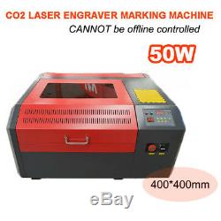 50W CO2 Laser Engraver Cutting Logo Marking Engraving Machine 400400mm Desktop