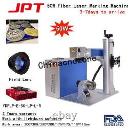 50W JPT 300300mm Fiber Laser Marking/Cutting Machine JCZ Board Rotary Axis