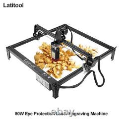 50W Laser Engraving Cutting Machine Wood Metal Cutter Latitool DIY Area 16x16