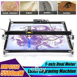 5500mW Laser Engraving Machine Cutting Engraver Desktop CNC Carver DIY Printer
