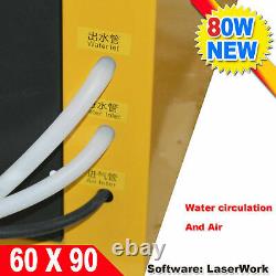 6090 CO2 Laser Engraving Cutting Machine Engraver 80W Laser Tube DSP controller