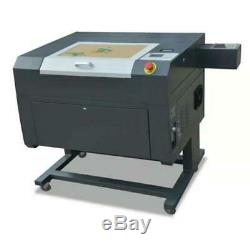 60W Co2 500x300mm Mini Laser Engraver Laser Engraving Cutting Cutter USB Chiller