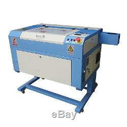 60W Co2 500x300mm Mini Laser Engraver Laser Engraving Cutting Cutter USB Chiller