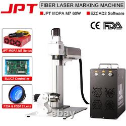 60W JPT MOPA M7 Fiber Laser Marking Machine for Metal Steel Color Marking US Shi