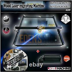 65cm65cm Work Area Wood CNC Laser Engraving Machine with Rotary Machine 40W