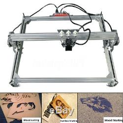65x50CM Laser Engraving Cutting Cutter Marking Printer Logo Machine Kit 500mw