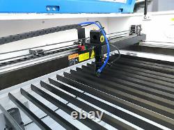 80W CO2 Laser Cutting Engraving Machine 1000x600mm With Motorize Table RUIDA