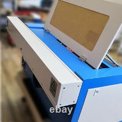 80W CO2 Laser Engraver 4060 Rubber Acrylic Cutting Machine 400x600mm With Rotary