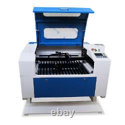 80W CO2 Laser Engraver Engraving Cutting FDA Machine 700x500mm With Fence blade