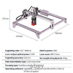 A5 PRO 40W Laser Engraving Cutting Machine DIY Engraver Cutter Printer